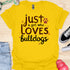 Just a girl who loves bulldogs - V6 - Elegant Whimsical T-Shirt